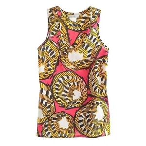 J. Crew Women’s Ratti Electric Kiwi Top Size 0